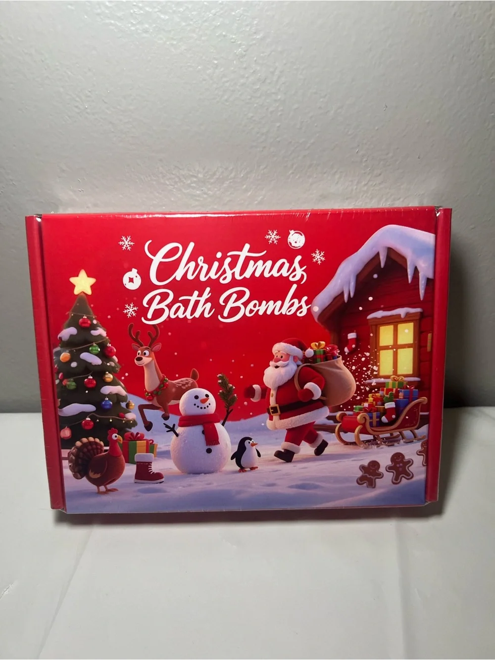 Sealed Christmas Bath Bombs Gift Set of 12